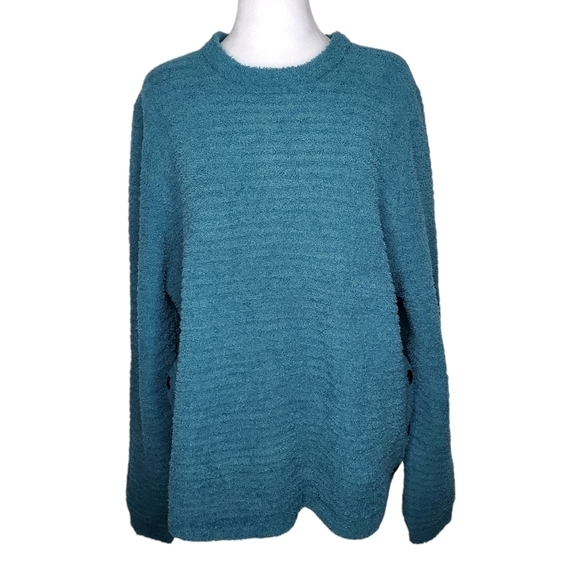 Ethyl Women’s Teal Blue Cozy Soft Sweater Size XL - Picture 1 of 8